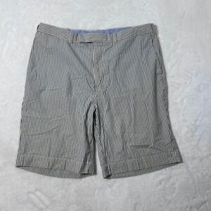 Polo Ralph Lauren Shorts Mens 38T blue Seersucker Striped Cotton Casual